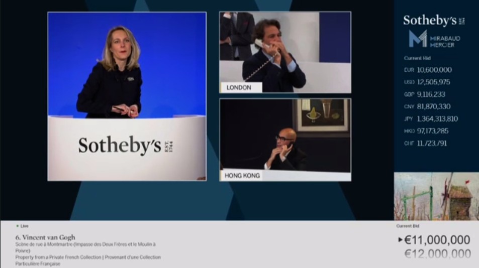 苏富比梵高拍卖,梵高画作拍卖会