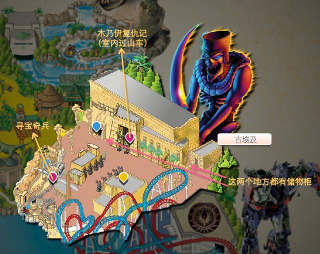 新加坡环球影城主题,新加坡环球影城七个主题区