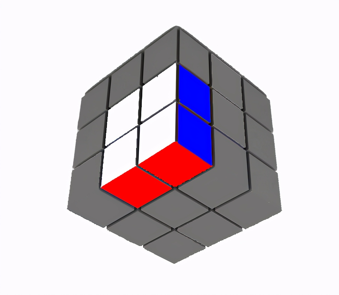 一个视频学会三阶魔方复原,桥式解法还原三阶魔方公式图