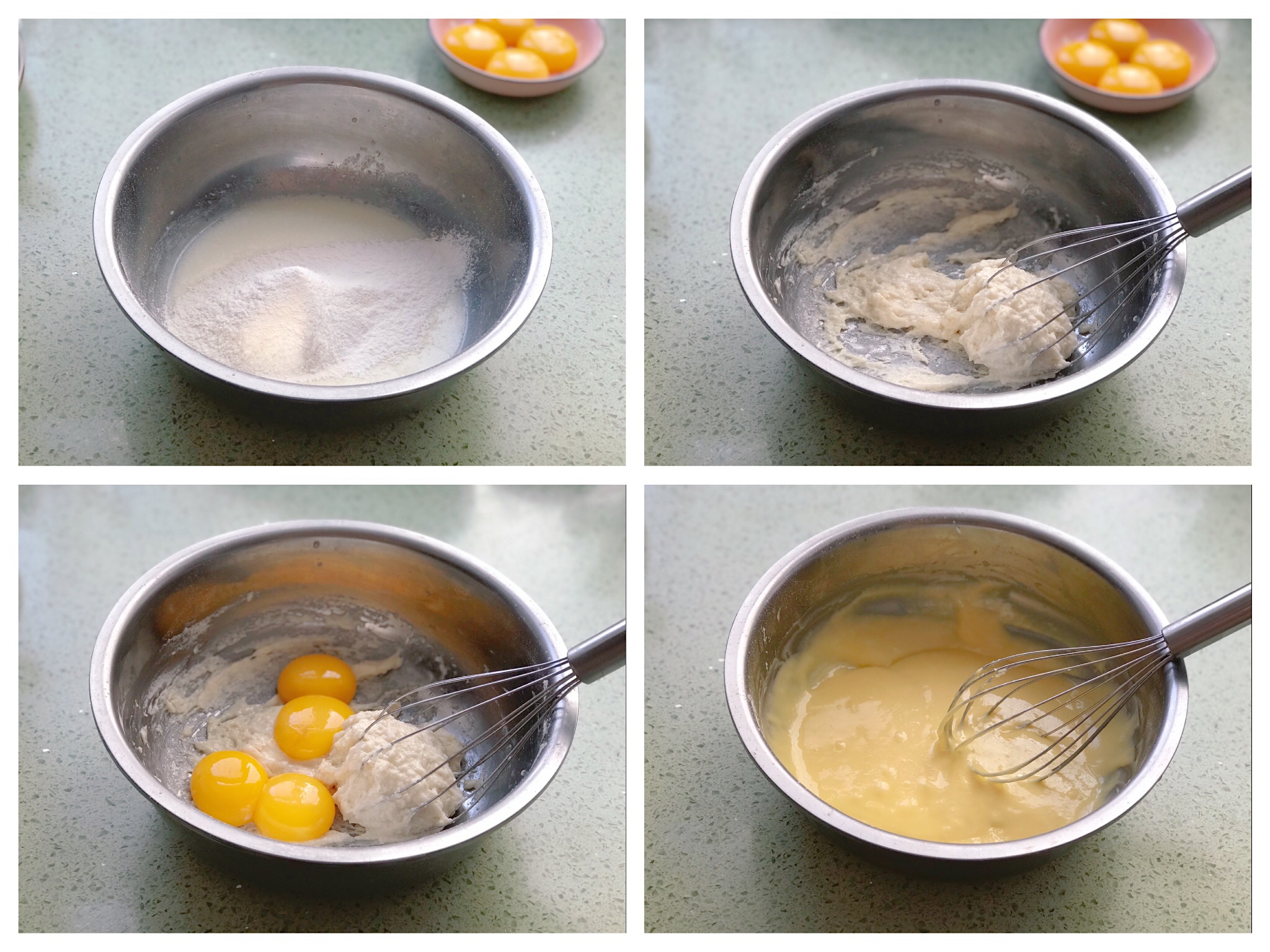 普通面粉在家自制蛋糕胚子教程,8寸生日蛋糕普通面粉制作教程