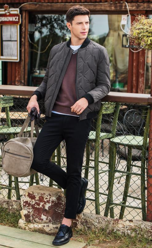 配羽绒服穿的毛衣男款,别再穿棉服了