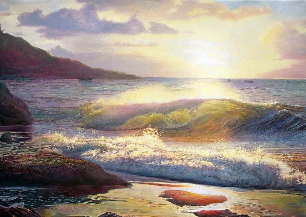 世界著名大师花卉油画,油画漂亮风景画