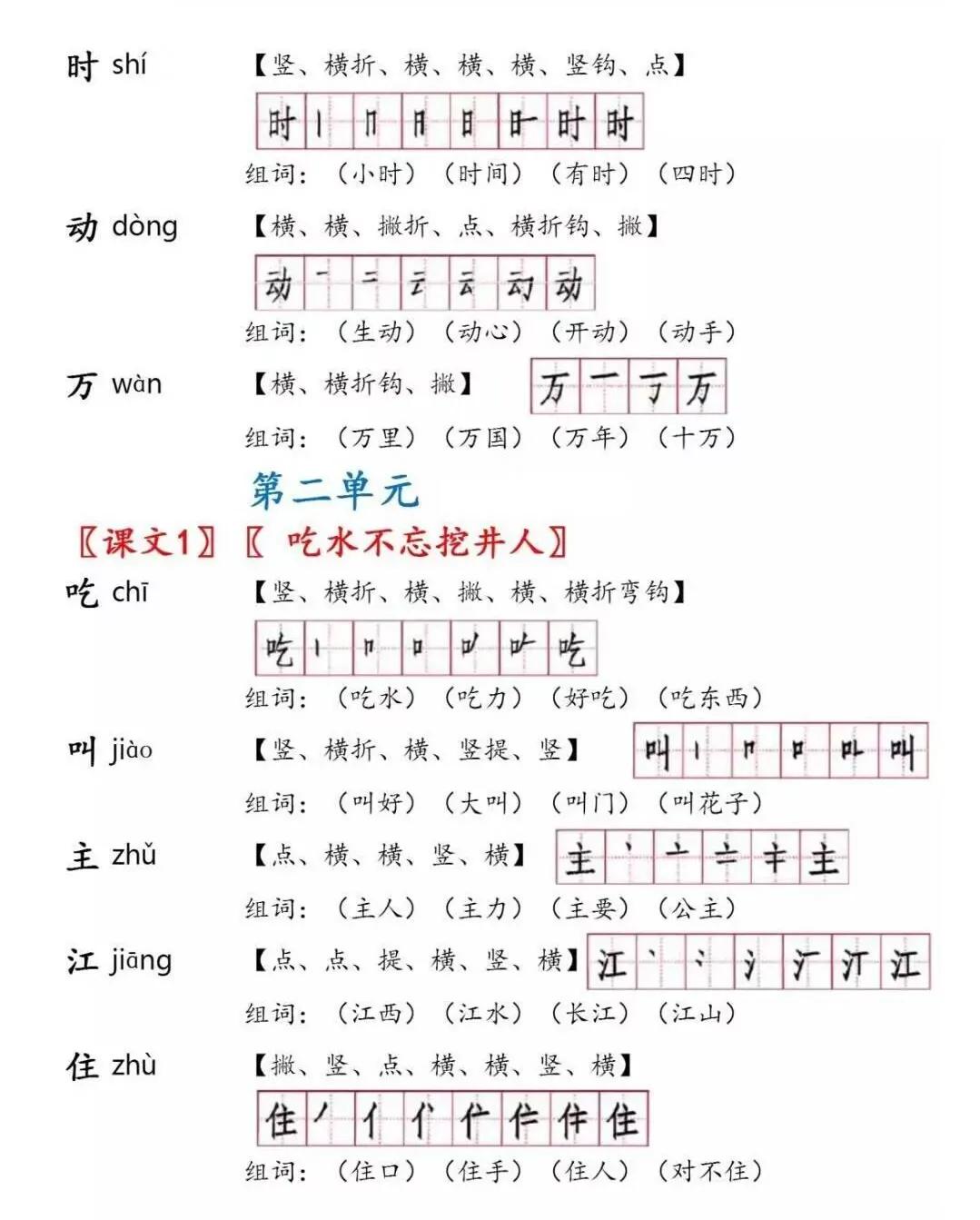 一年级下册语文第四课猜字谜组词,部编版一年级语文下册形近字组词
