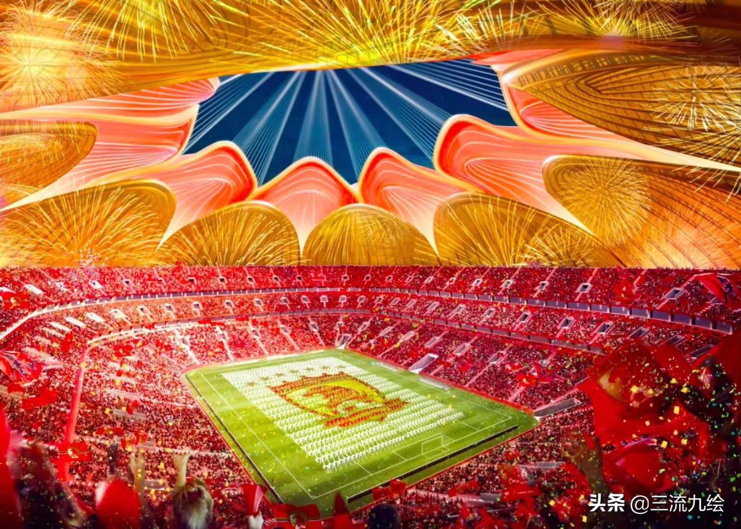 球迷朝圣地,恒大10万人新足球场效果图