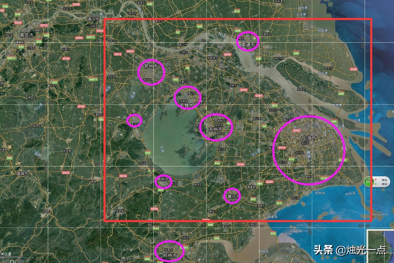 烛光一点:意念中的太湖省有多大?比起广东省如何?