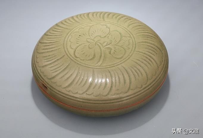 宋越窑印盒,宋朝印泥盒