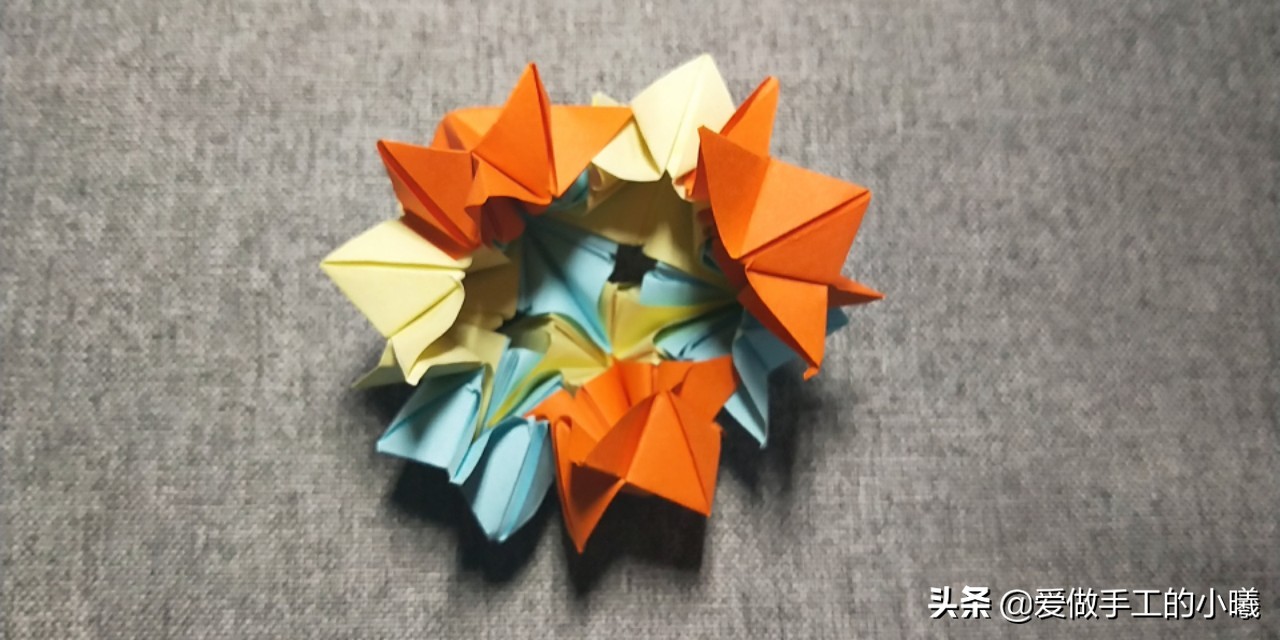 花球折纸大全图解教程,diy手工制作好看又好玩的折纸花球