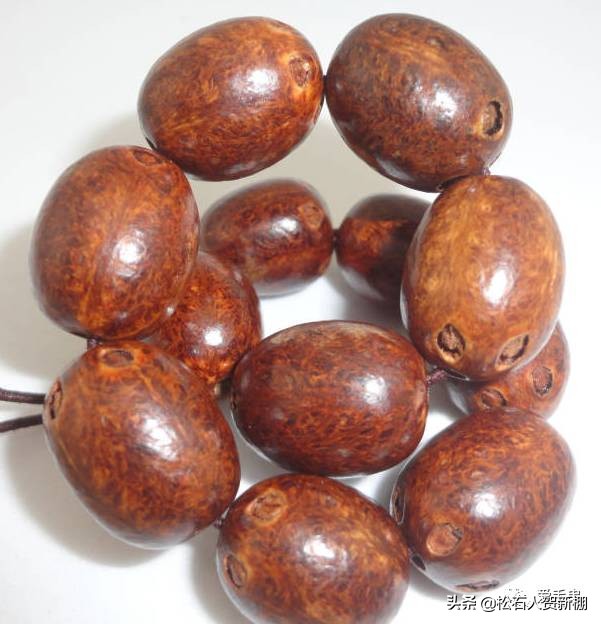 菩提各种盘玩方法,21颗菩提根手串上手效果