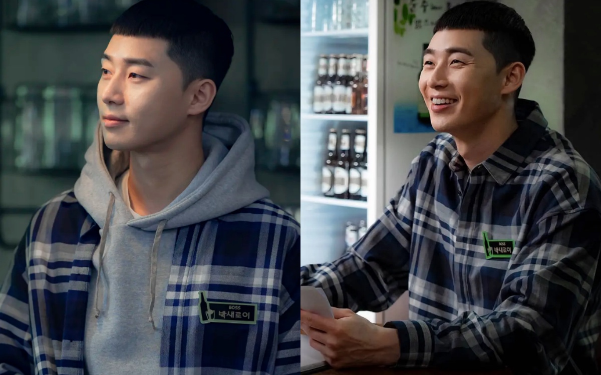 梨泰院class朴叙俊的穿搭,梨泰院class朴叙俊同款栗子头