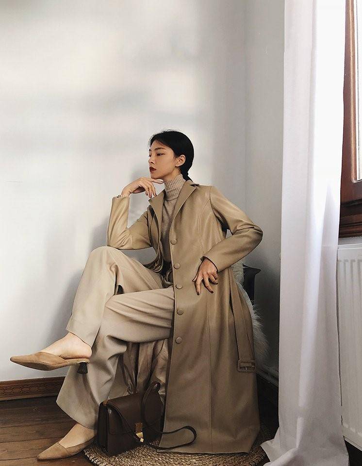 美式复古时尚bf风皮衣,法式复古风皮衣