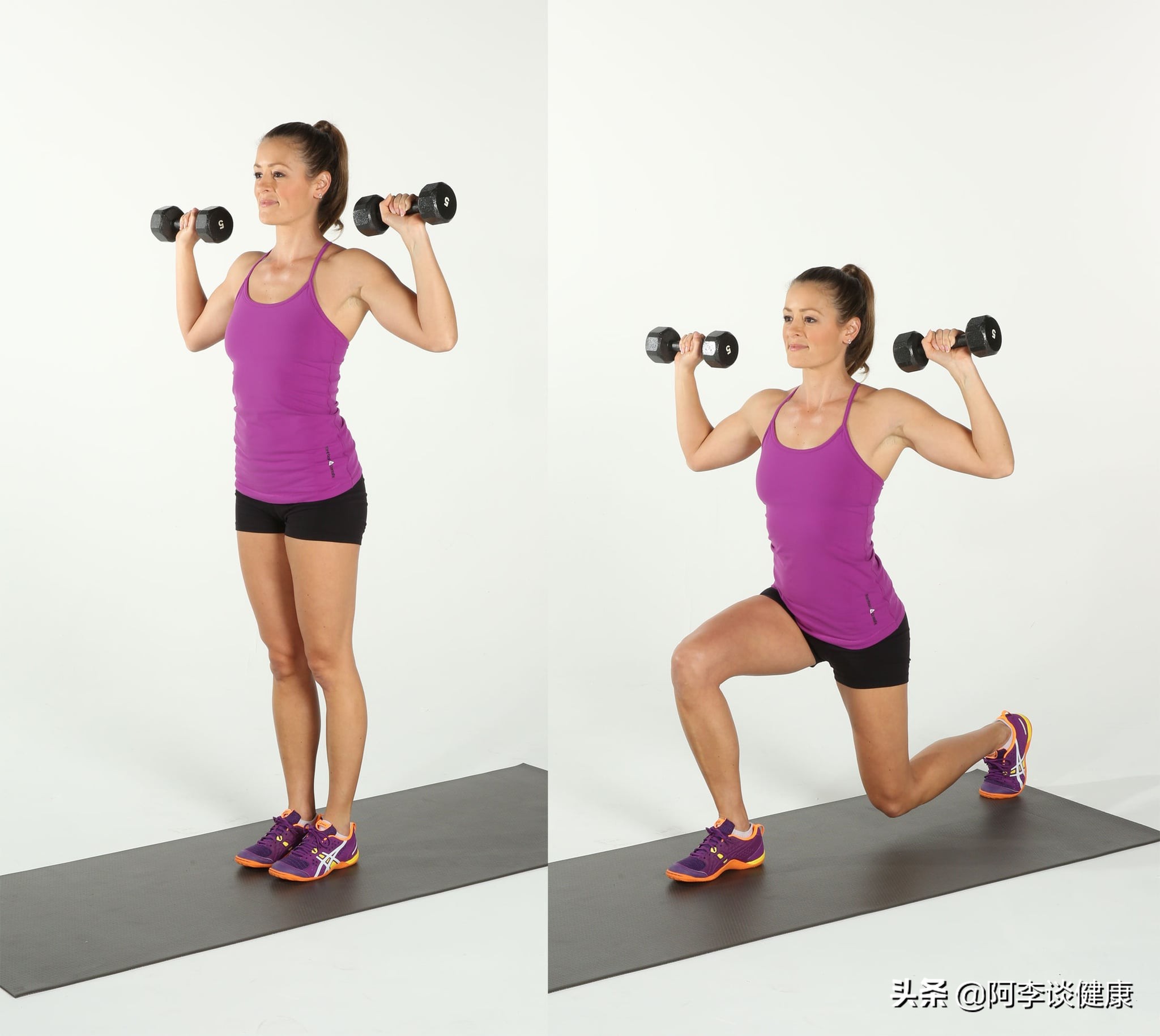 膝盖疼？比起正向弓步蹲，其实你更应该多做反向弓步蹲