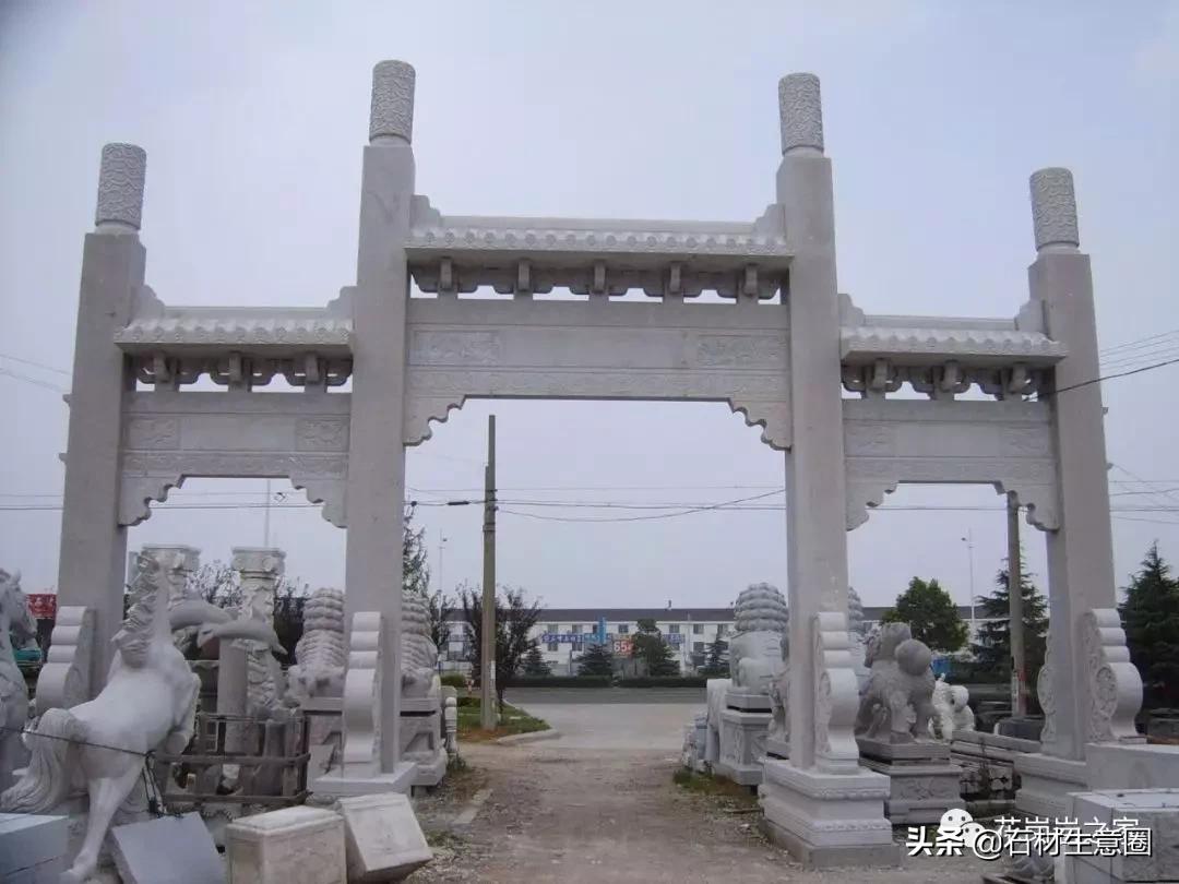 石牌坊石雕图片大全,各样式的石牌坊