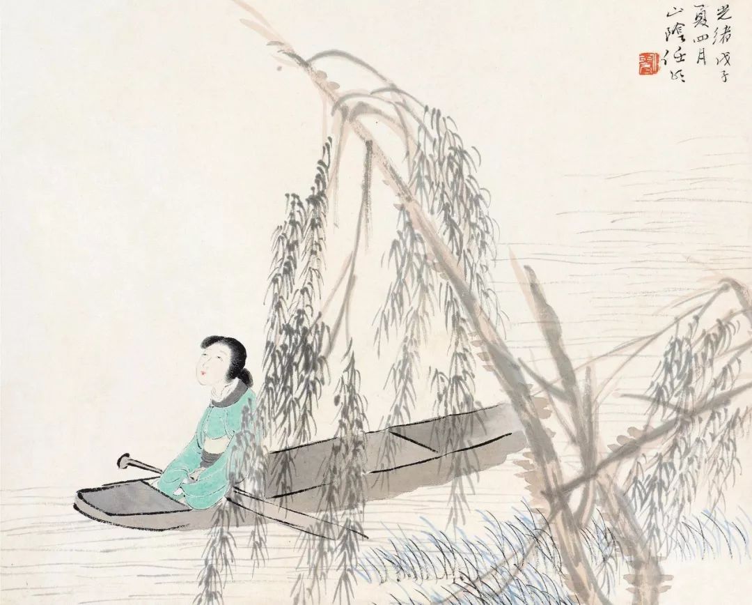 任伯年的经典高清花鸟画作品 (任伯年人物画高清图)