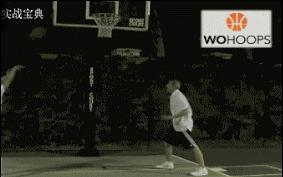 篮下连续假动作虚晃,向右边虚晃假动作骗防守人上篮