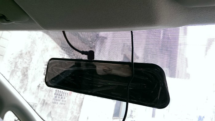 启辰安装圆盾AI智能视频后视镜安装作业，透雨透雾防眩目