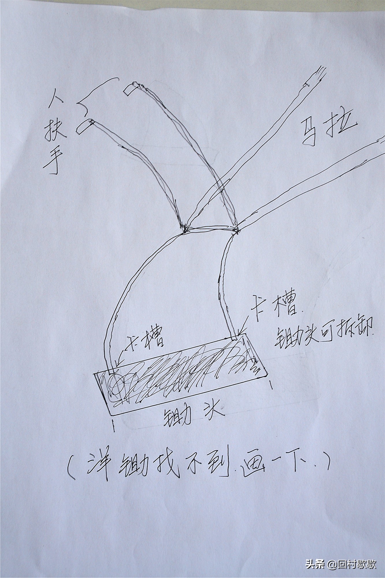 农村农民常用的农具锄头,90年代农村老工具锄头