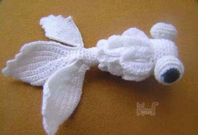 小金鱼毛线钩编视频教程,毛线钩编各种鱼的教程