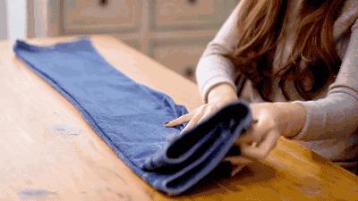 简单整齐又节省空间的叠衣服方法,衣服叠法不出褶收纳