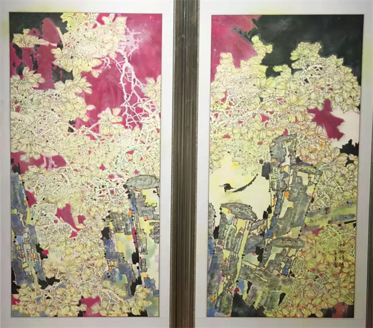 《红了山村醉了秋》：著名画家边广兰作品赏析