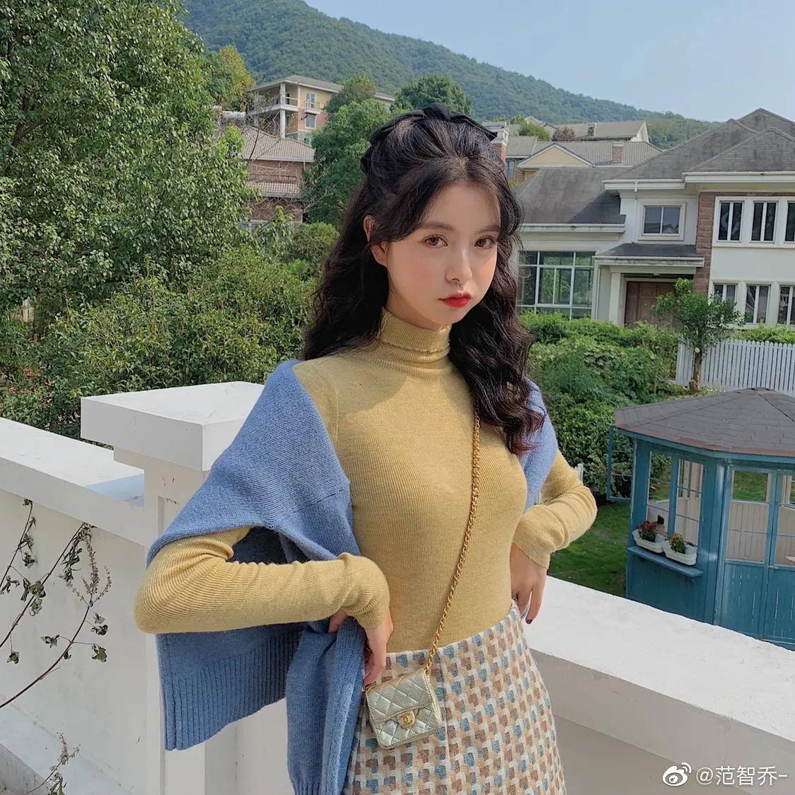 范智乔女装搭配,范智乔套装女裙