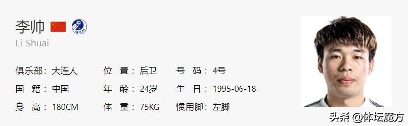 足球李帅个人资料,李帅大连一方集锦