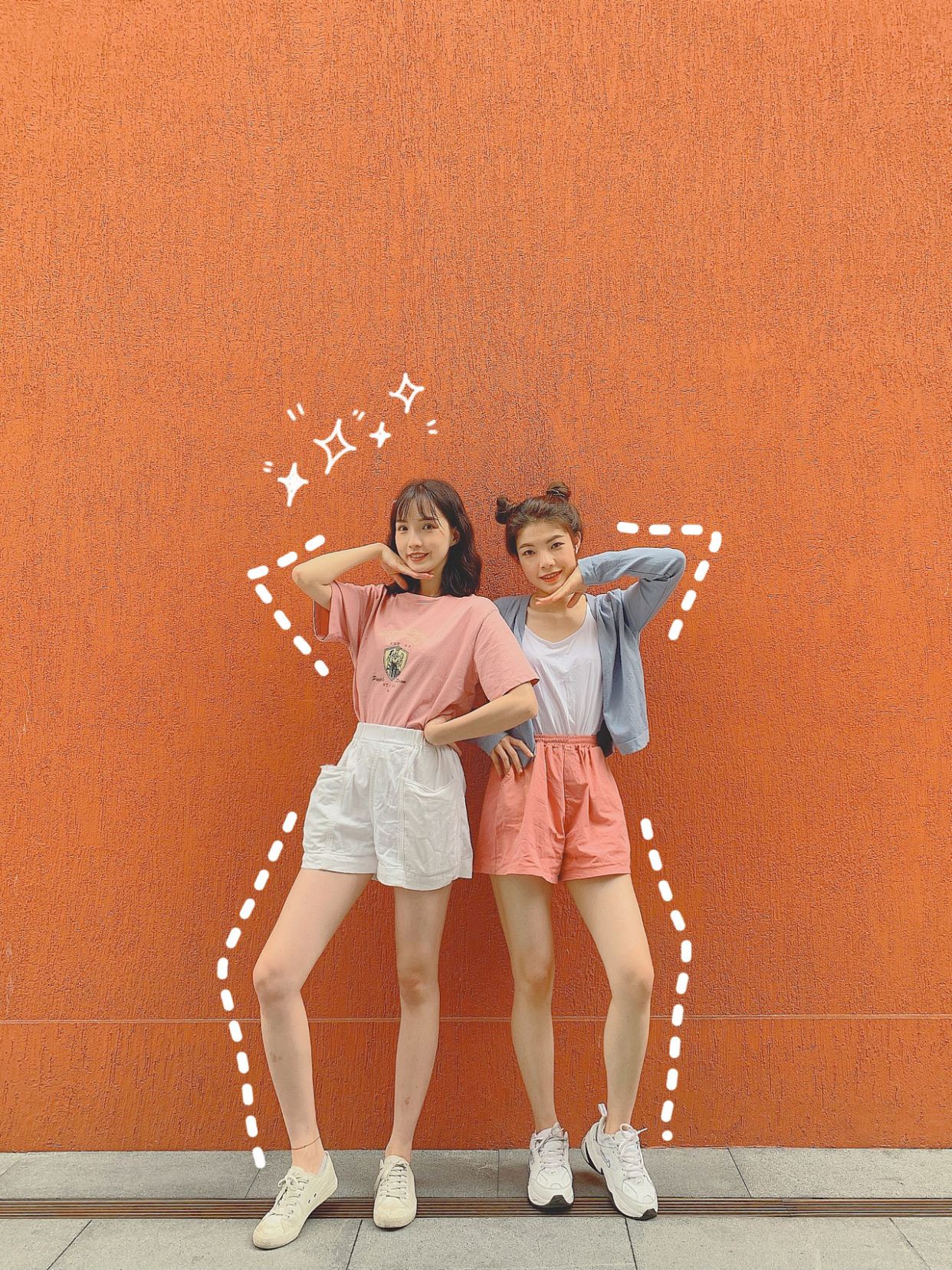 怎么拍出简单又好看的闺蜜照自拍,闺蜜照拍照姿势大全