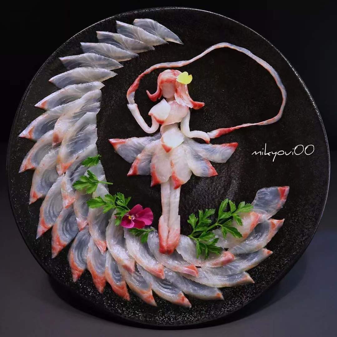 澳龙刺身摆盘制作视频,刺身制作视频创意摆盘