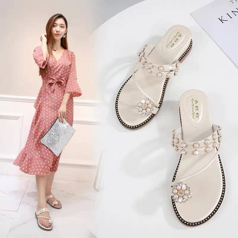 夏季小众气质凉鞋不露脚趾,凉鞋推荐仙气温柔法式风