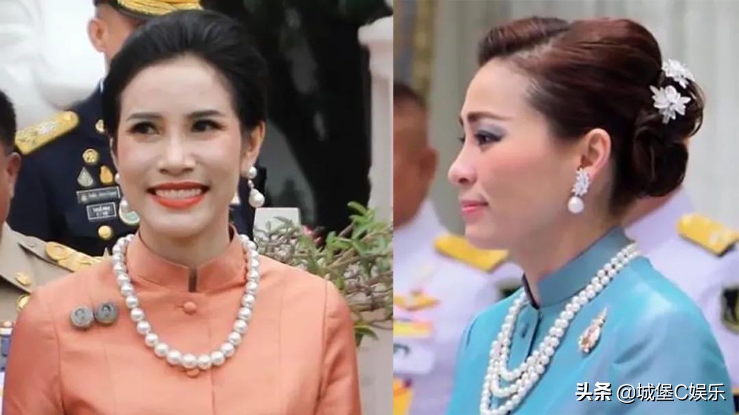 泰国贵妃首次戴“黑珍珠”，创新时尚又神秘，完胜王后的白珍珠