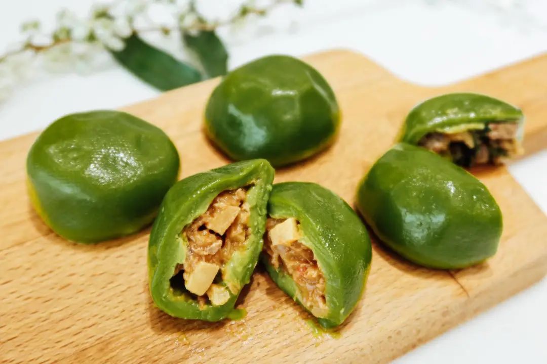 彩色青团试吃,各个牌子的青团试吃