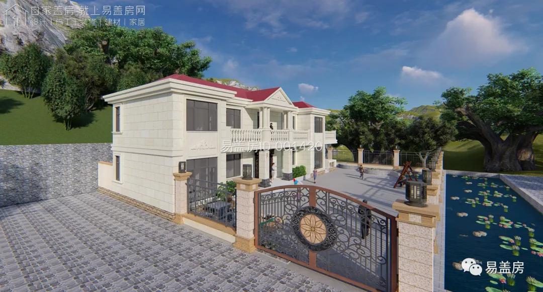 欧式面宽12米进深10米格局设计图,面宽13米进深10米3层挑空欧式别墅