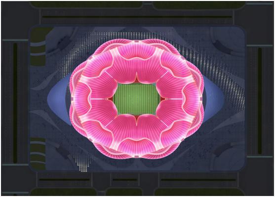 恒大足球场灯光秀,恒大足球场震撼现场