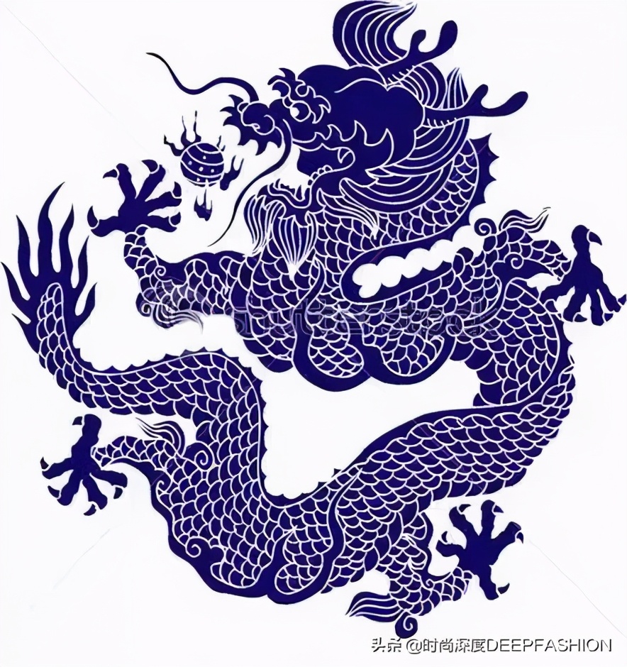 中国传统纹样“之”青花纹样