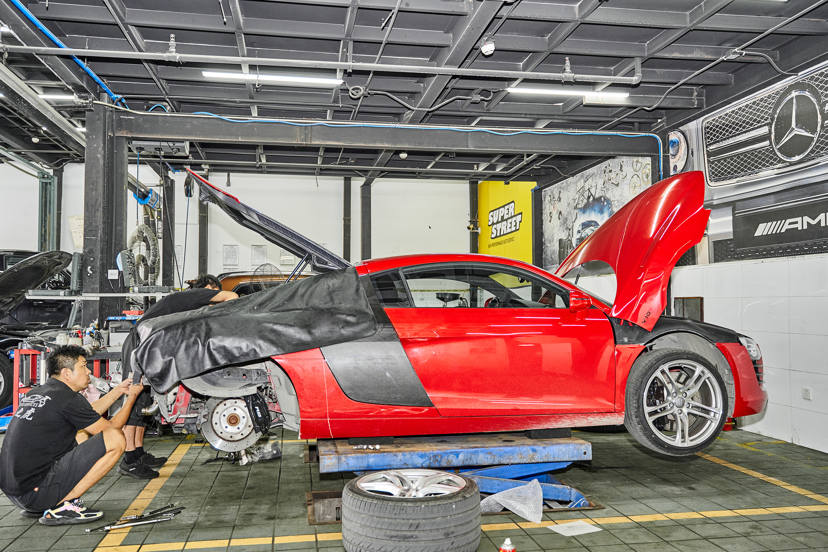 奥迪r8改装最佳效果,奥迪r8改全段排气声浪