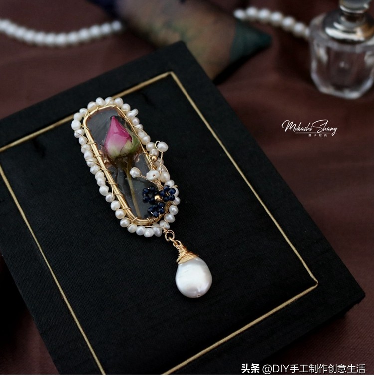 永生花首饰手工diy制作,制作永生花首饰