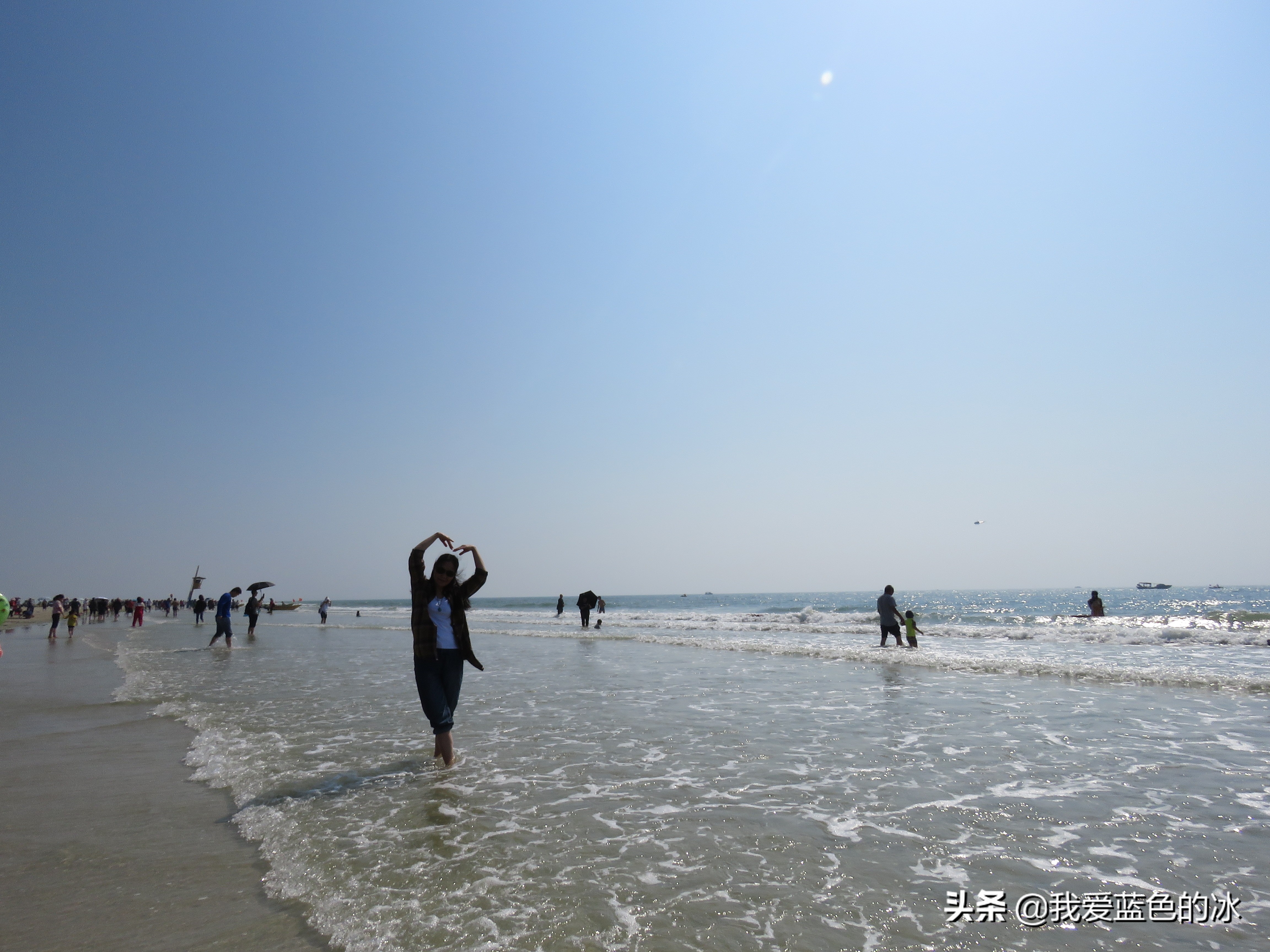 北海暖如春银滩游,北海银滩体验踏浪的感觉