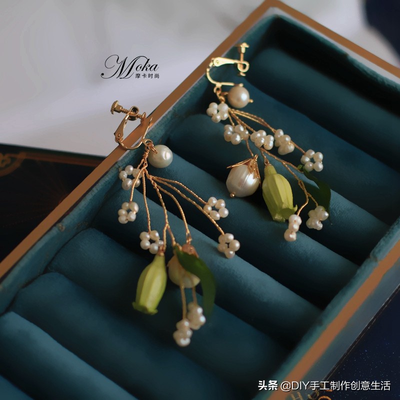 永生花首饰手工diy制作,制作永生花首饰