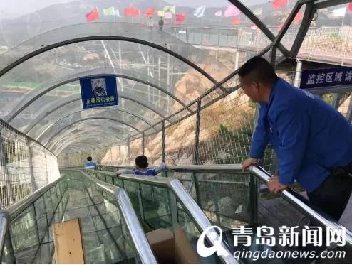 青岛水上玻璃桥,青岛西海岸网红桥