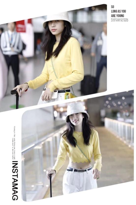 冬季穿一身白超时髦，和周雨彤学习白色服饰搭配，清纯又显白