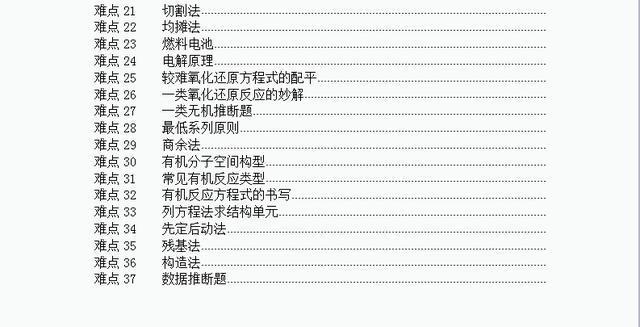 高中化学解题126大招全套,高中化学解题技巧和口诀