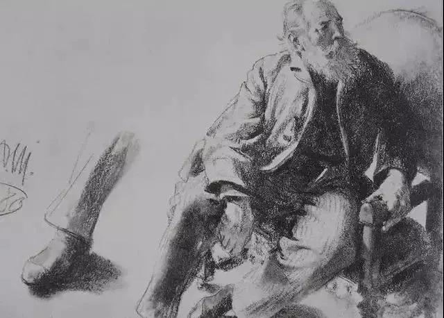 门采尔风景速写高清大图,速写临摹大师作品