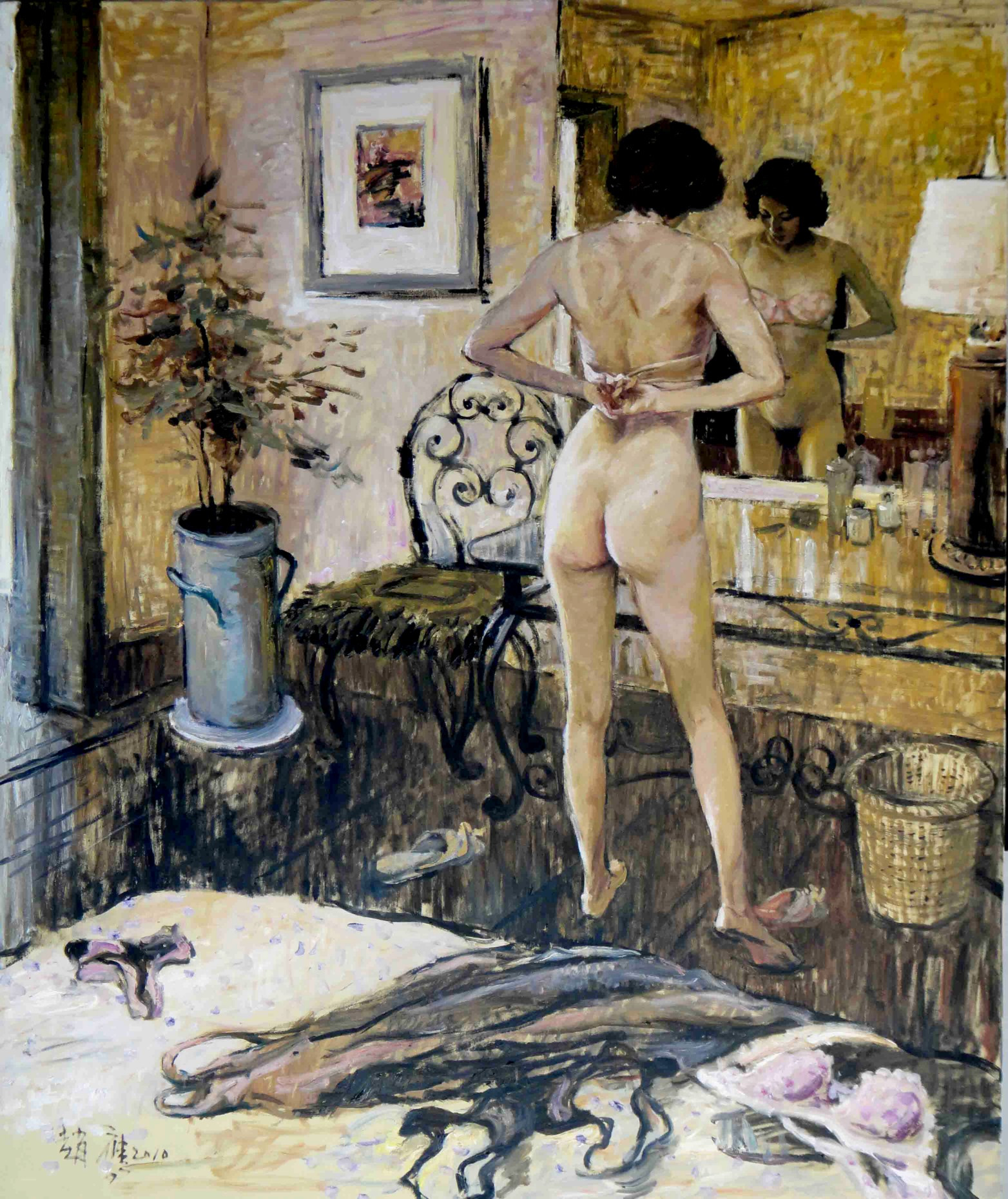 柠檬汁氤在水中　角落里美人如茵——画家赵鹰的写意油画