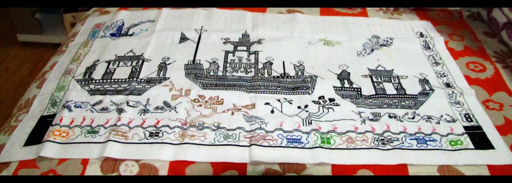 大幅客厅装饰十字绣,适合挂客厅的十字绣高级感