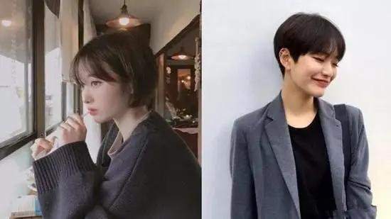 50-60岁女人短发圆脸发型,适合圆脸女生的少年感短发发型