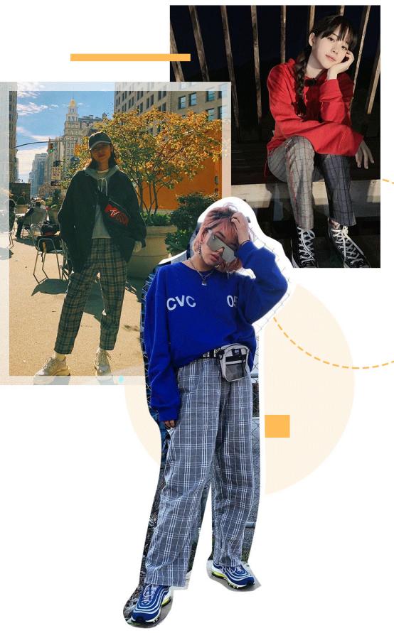 今年流行的简约风穿搭,简约时尚格子衣