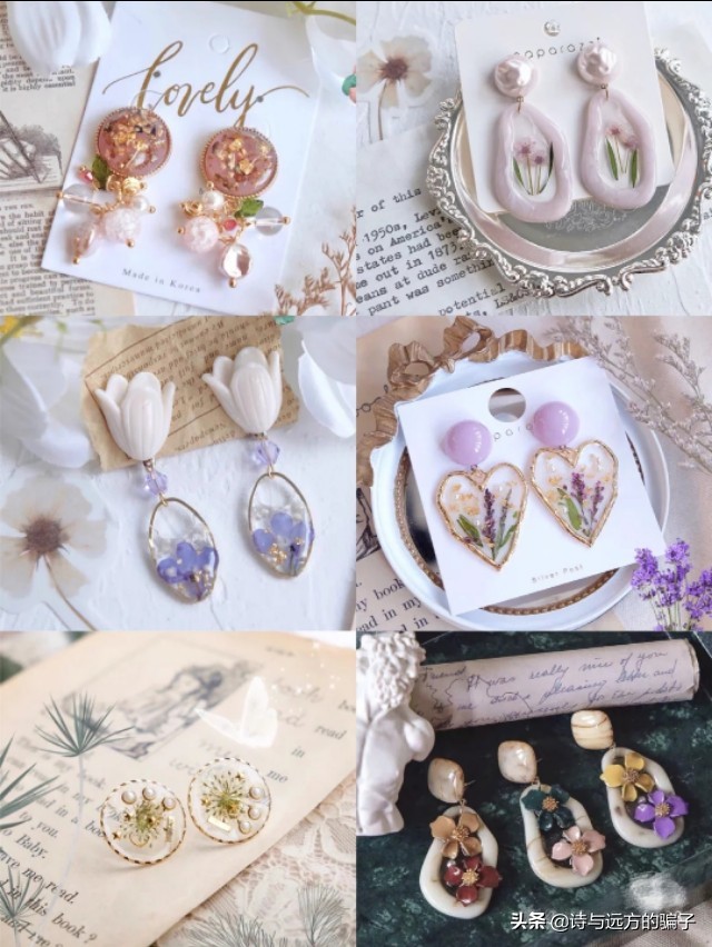 夏季小众耳饰高级感,夏日小清新耳饰