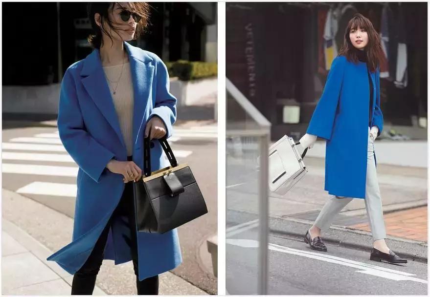 姑娘，你穿彩色大衣真好看！