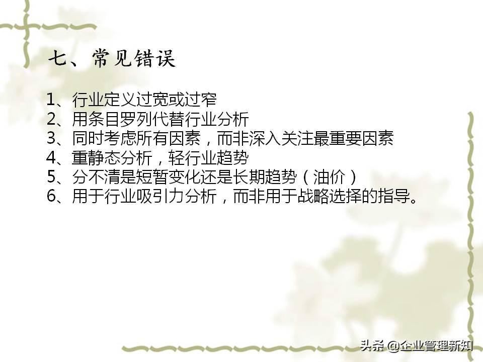 用波特五力模型分析一个行业,波特五力竞争模型什么意思