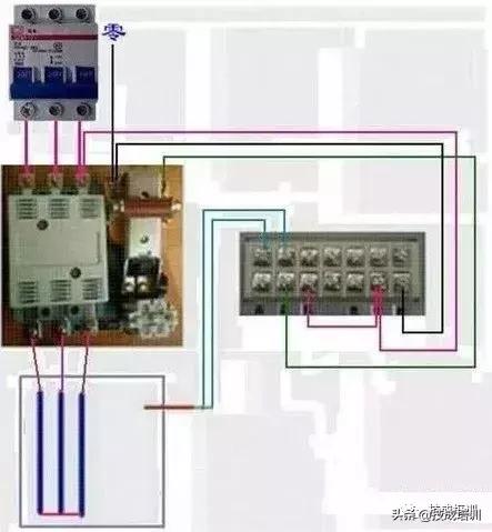 断路器电流互感器电表正确接线法,定时开关交流接触器和电表接线图