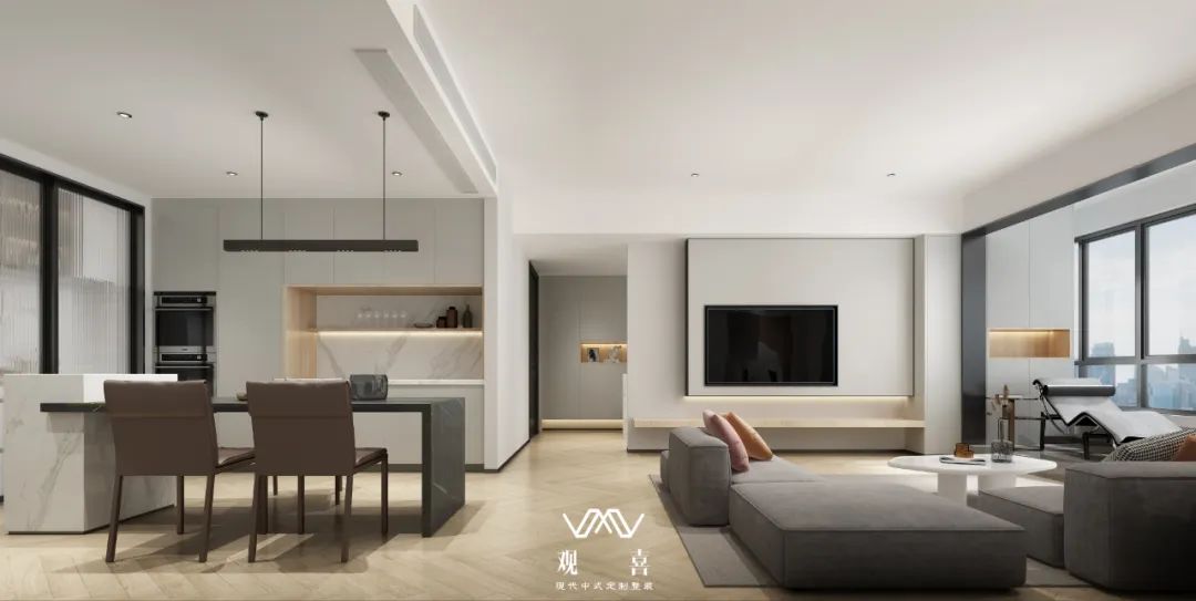 墨·白,两种极致色彩打造令人惊艳意式极简风的家